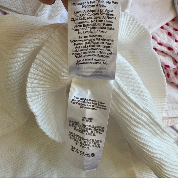 DKNY White Short Sleeve Sweater Top - Picture 10 of 10